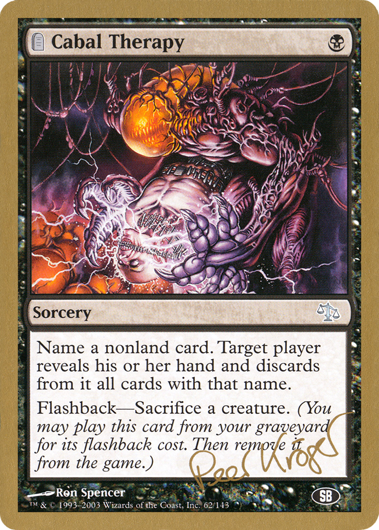 Cabal Therapy (pk62sb) - World Championship Decks 2003
