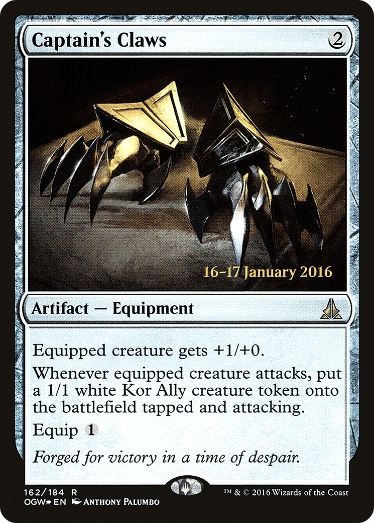 Captain's Claws (162s) Foil - Oath of the Gatewatch Promos