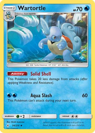 Wartortle (34) Reverse Holofoil - SM Unbroken Bonds