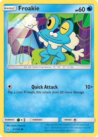 Froakie (51) Reverse Holofoil - Unbroken Bonds