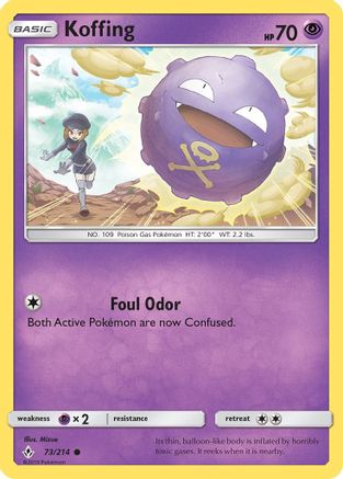 Koffing (73) Reverse Holofoil - Unbroken Bonds
