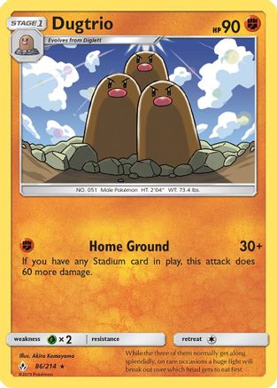 Dugtrio (86) Reverse Holofoil - Unbroken Bonds