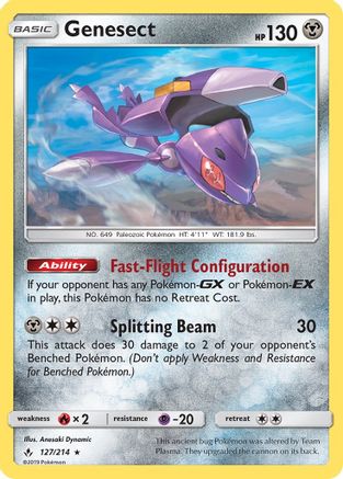 Genesect (127) Reverse Holofoil - Unbroken Bonds