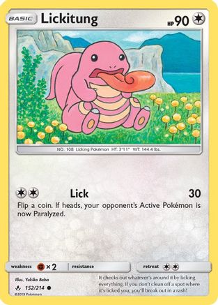 Lickitung (152) Reverse Holofoil - Unbroken Bonds