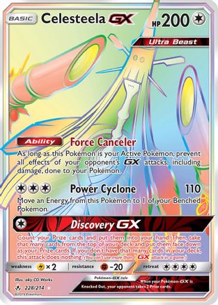 Celesteela GX (Secret) (228) Holofoil - Unbroken Bonds
