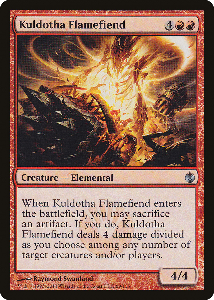 Kuldotha Flamefiend (069) Foil - Mirrodin Besieged