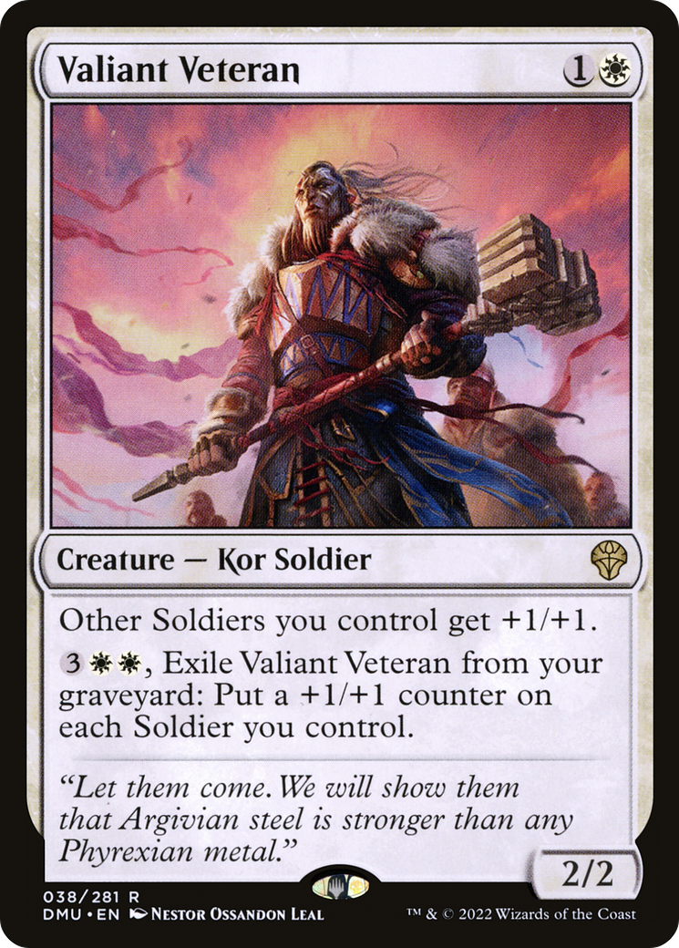 Valiant Veteran (038) - Dominaria United