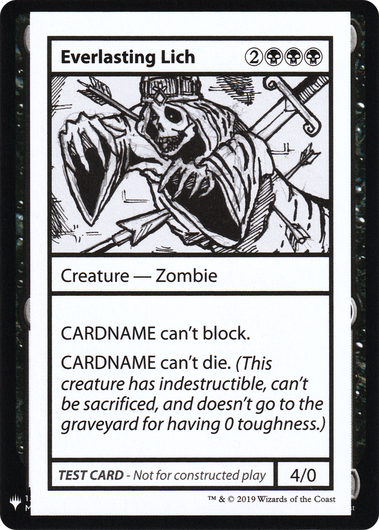 Everlasting Lich (041) - Mystery Booster Playtest Cards 2019