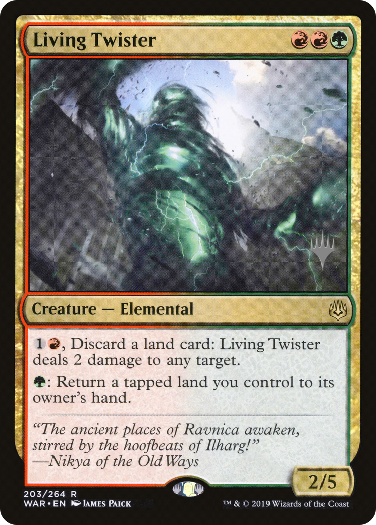 Living Twister (203) Foil - War of the Spark Promos