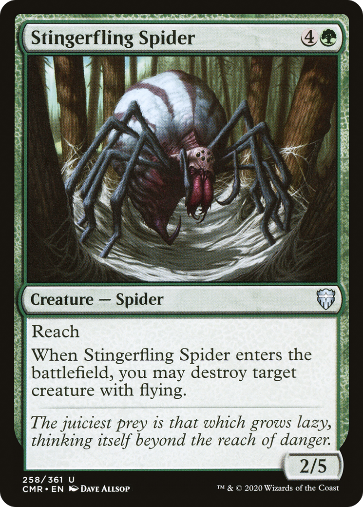 Stingerfling Spider (258) Foil - Commander Legends