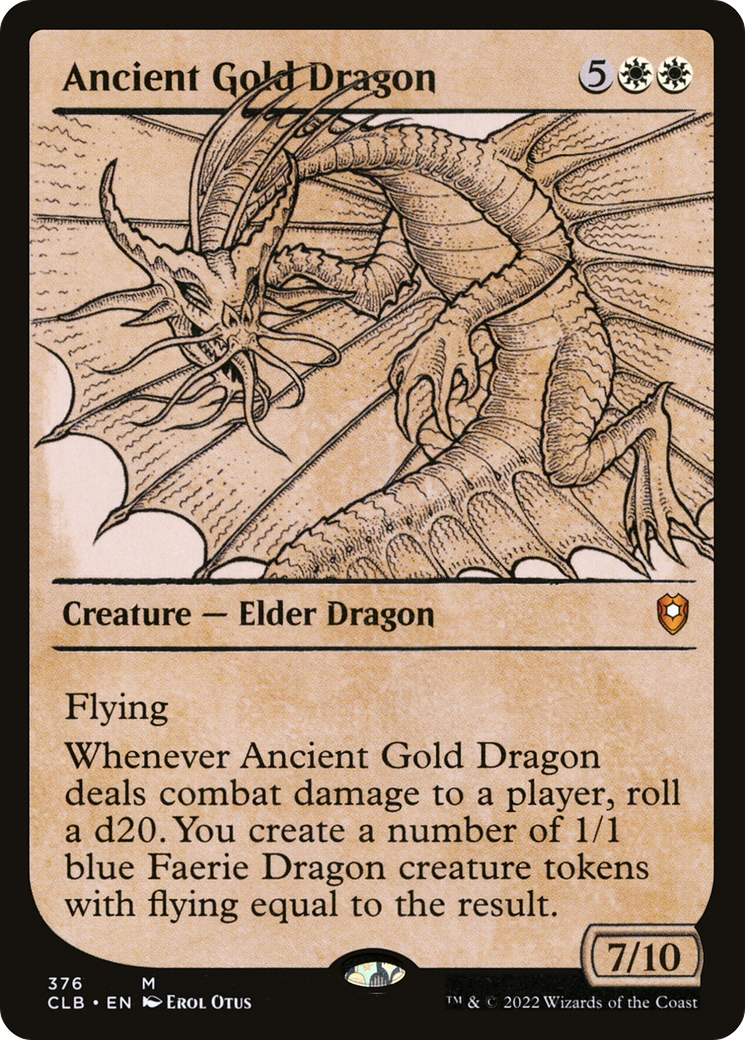 Ancient Gold Dragon (Showcase) (376) - Commander Legends: Battle for Baldur's Gate