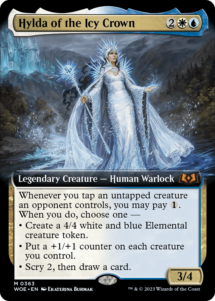 Hylda of the Icy Crown (Extended Art) (363) Foil - Wilds of Eldraine