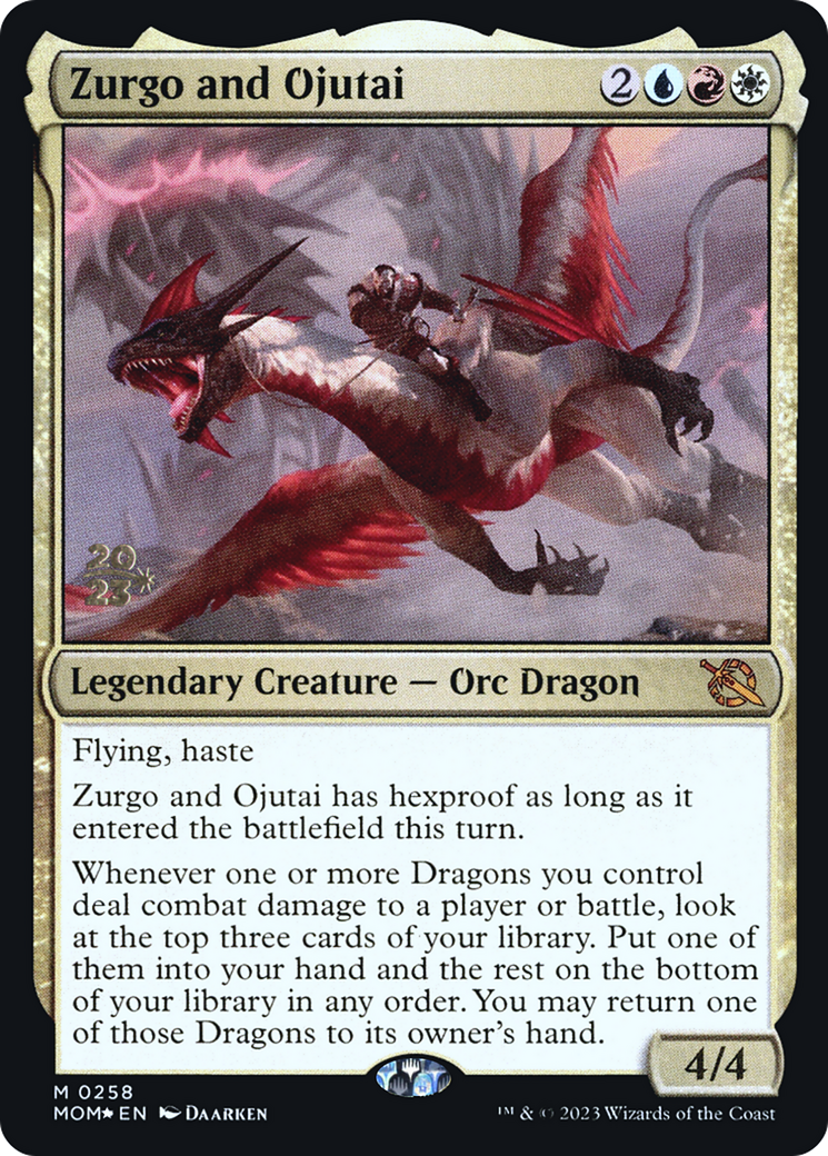 Zurgo and Ojutai (258s) Foil - March of the Machine Promos