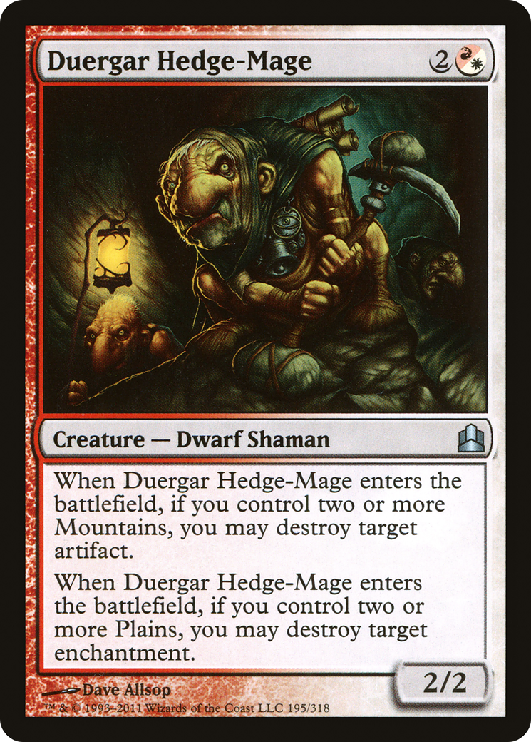 Duergar Hedge-Mage (195) - Commander 2011