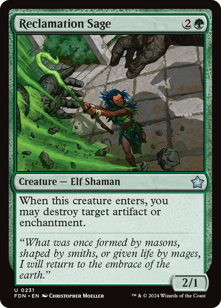 Reclamation Sage (231) Foil - Foundations