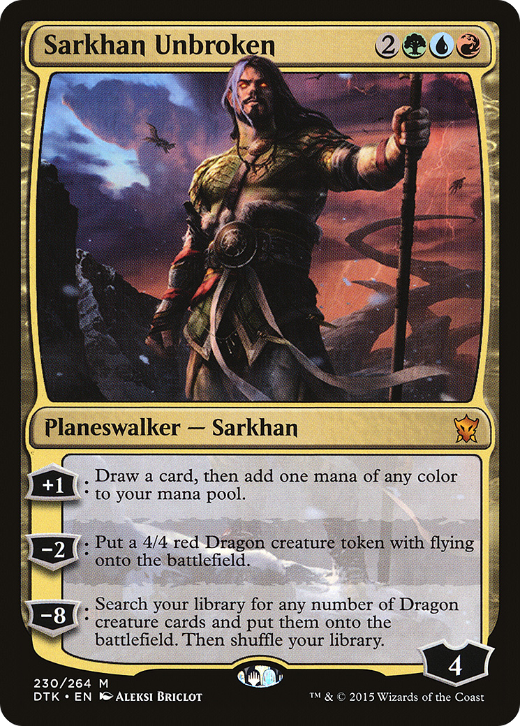 Sarkhan Unbroken (230) Foil - Dragons of Tarkir