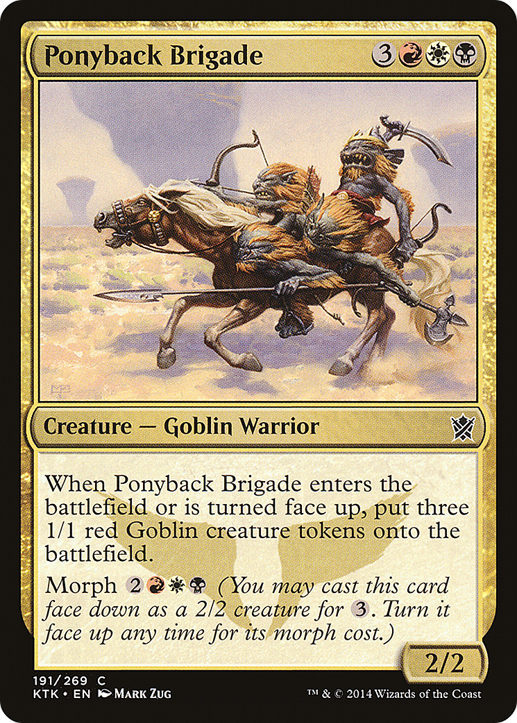 Ponyback Brigade (191) Foil - Khans of Tarkir