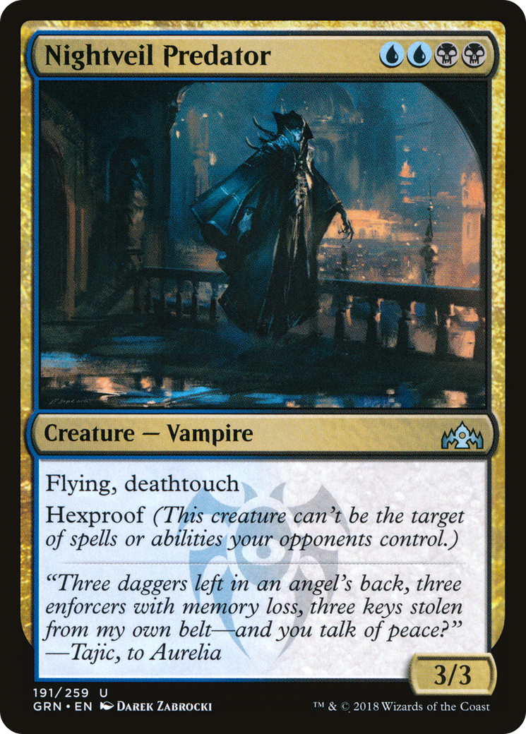 Nightveil Predator (191) Foil - Guilds of Ravnica