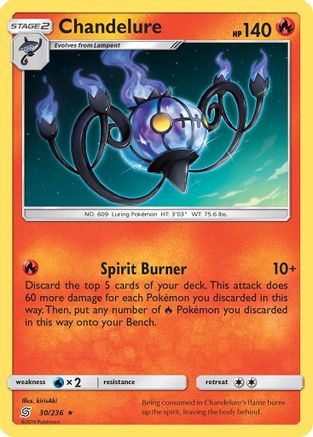 Chandelure (30) Reverse Holofoil - Unified Minds