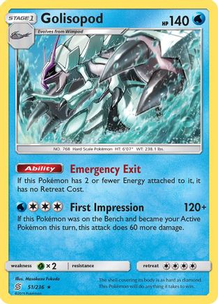 Golisopod (51) Reverse Holofoil - Unified Minds