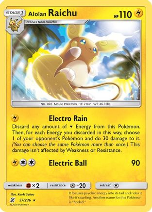 Alolan Raichu (57) Reverse Holofoil - Unified Minds