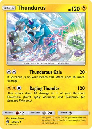 Thundurus (68) Reverse Holofoil - Unified Minds