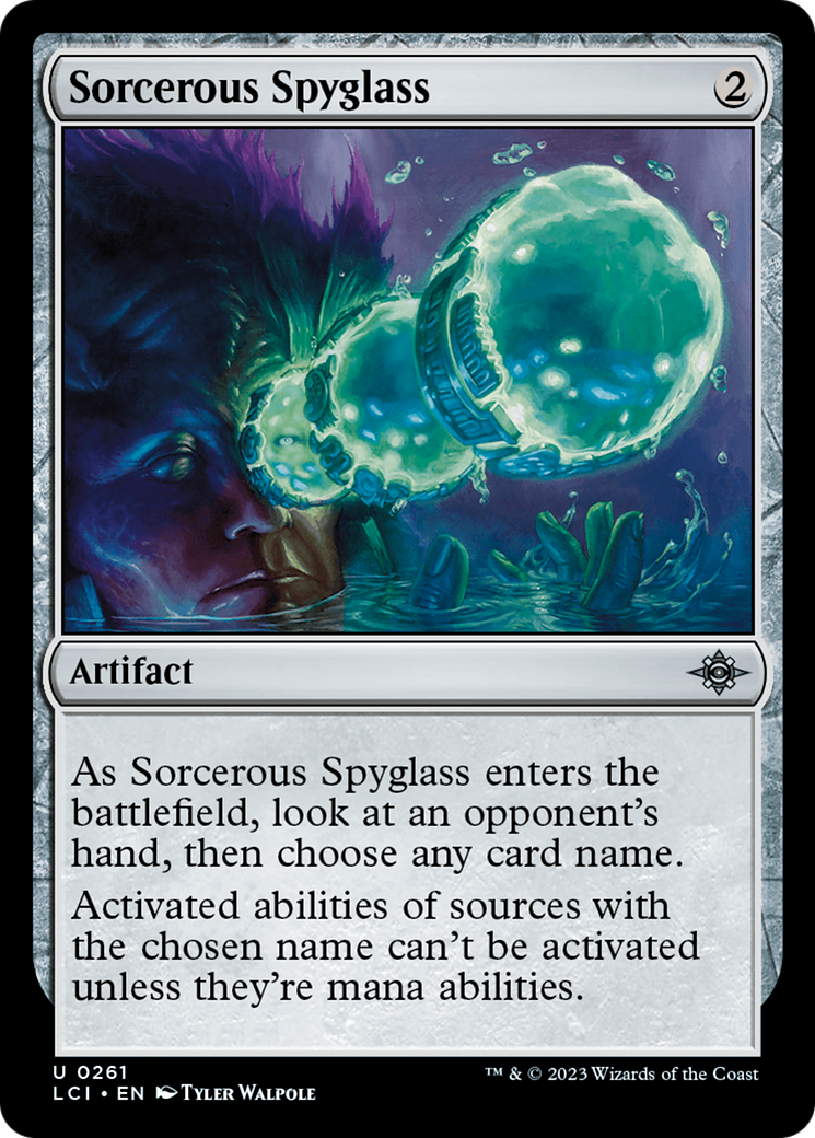 Sorcerous Spyglass (261) Foil - The Lost Caverns of Ixalan