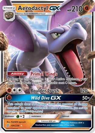 Aerodactyl GX (106) Holofoil - Unified Minds