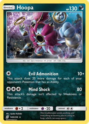 Hoopa (140) Reverse Holofoil - Unified Minds