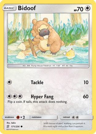 Bidoof (171) Reverse Holofoil - Unified Minds