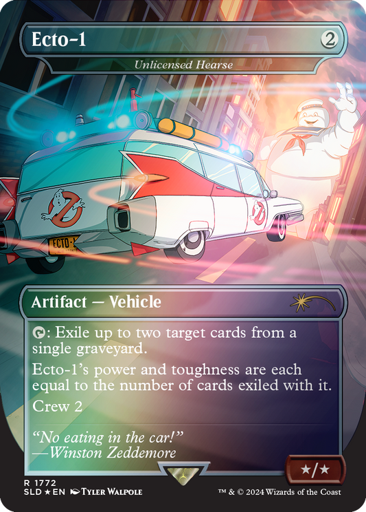 Unlicensed Hearse (Ecto-1) (Rainbow Foil) (1772) Foil - Secret Lair Drop