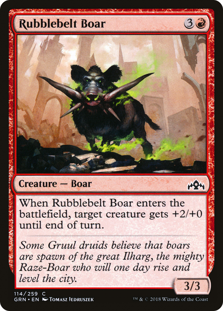 Rubblebelt Boar (114) - Guilds of Ravnica