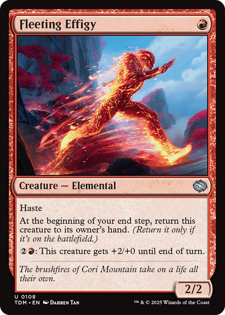 Fleeting Effigy (108) Foil - Tarkir: Dragonstorm