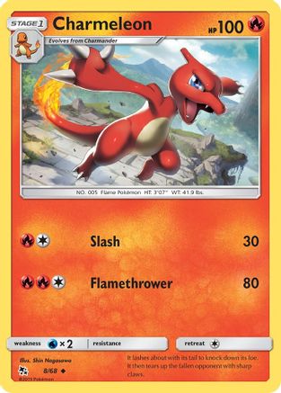 Charmeleon (8) Reverse Holofoil - Hidden Fates