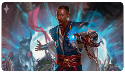 March of the Machine Playmat Teferi Akosa of Zhalfir-Silver Goblin