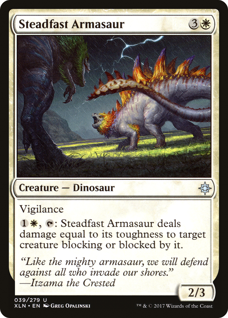 Steadfast Armasaur (039) Foil - Ixalan
