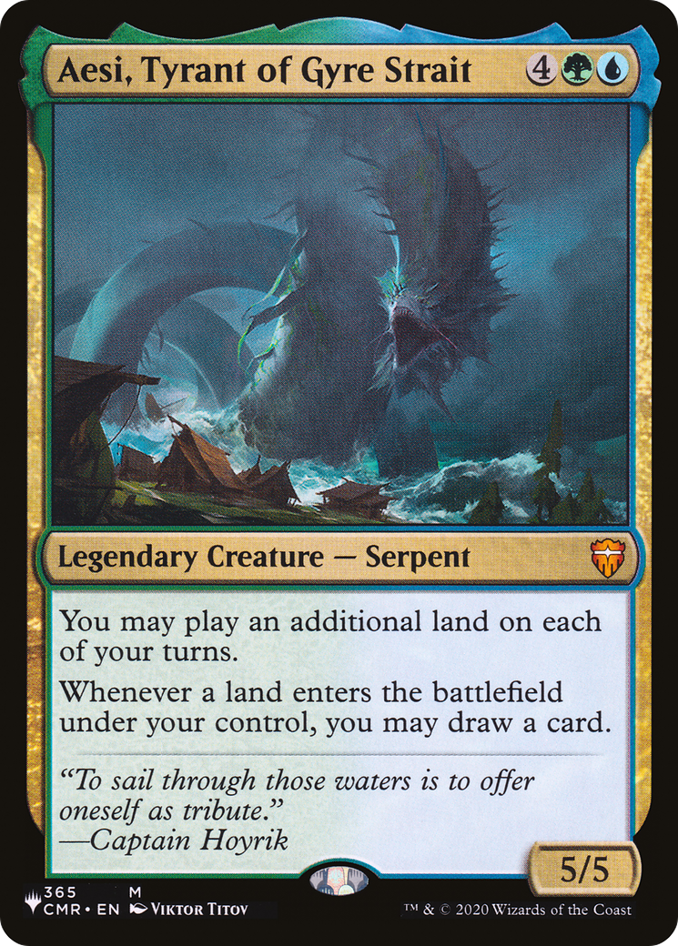 Aesi, Tyrant of Gyre Strait (CMR-365) - The List