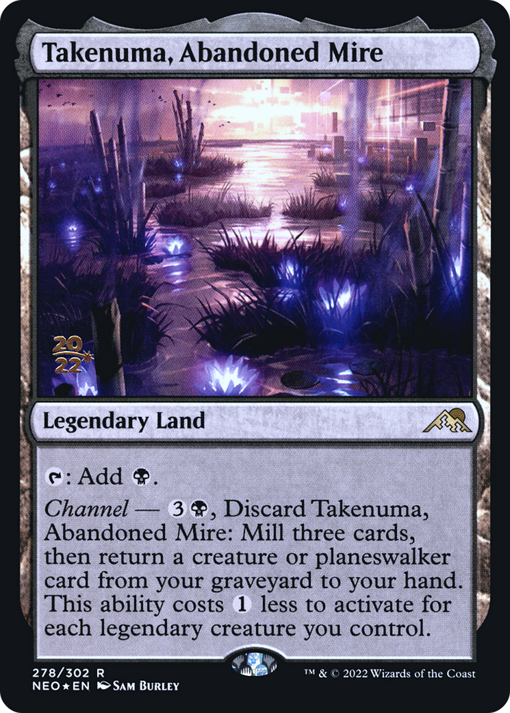 Takenuma, Abandoned Mire (278) Foil - Kamigawa: Neon Dynasty Promos