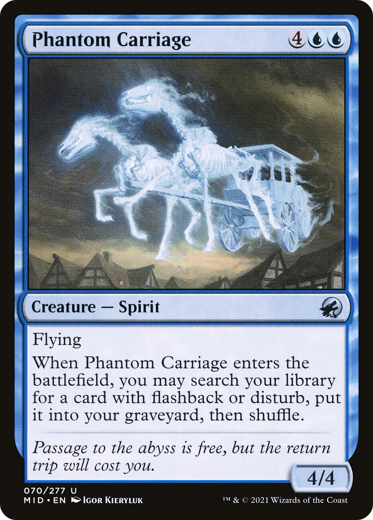 Phantom Carriage (070) Foil - Innistrad: Midnight Hunt