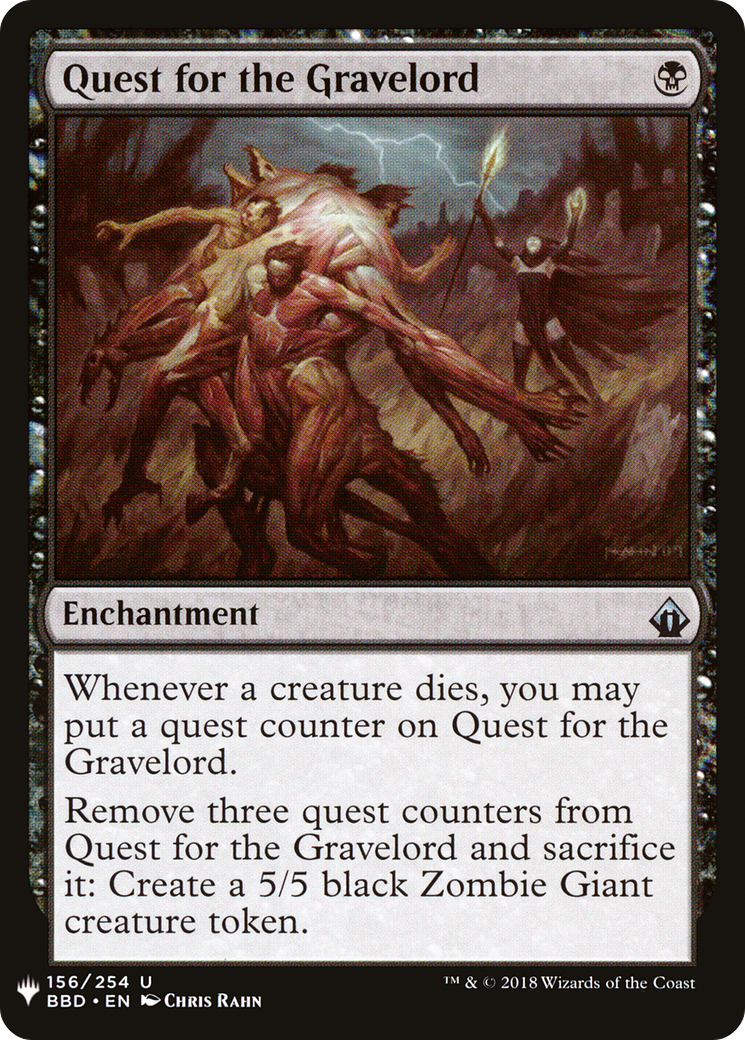 Quest for the Gravelord (BBD-156) - The List