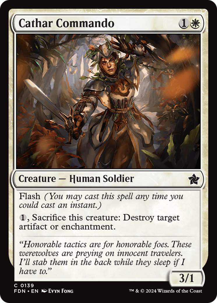 Cathar Commando (139) Foil - Foundations