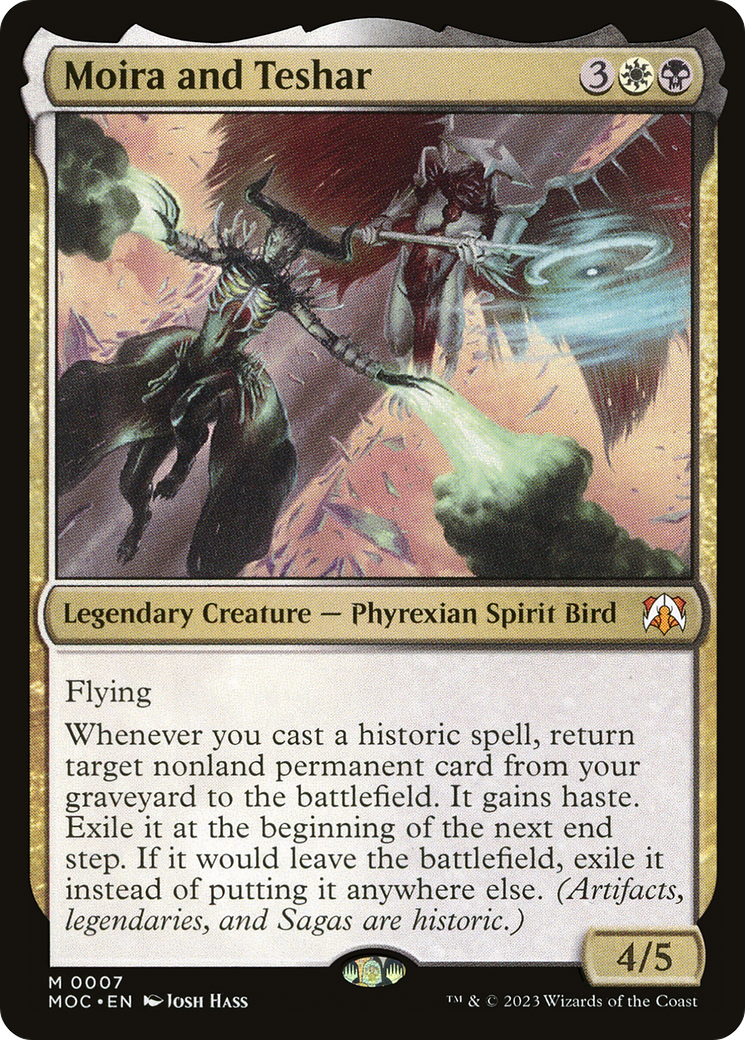 Moira and Teshar (007) Foil - March of the Machine Commander