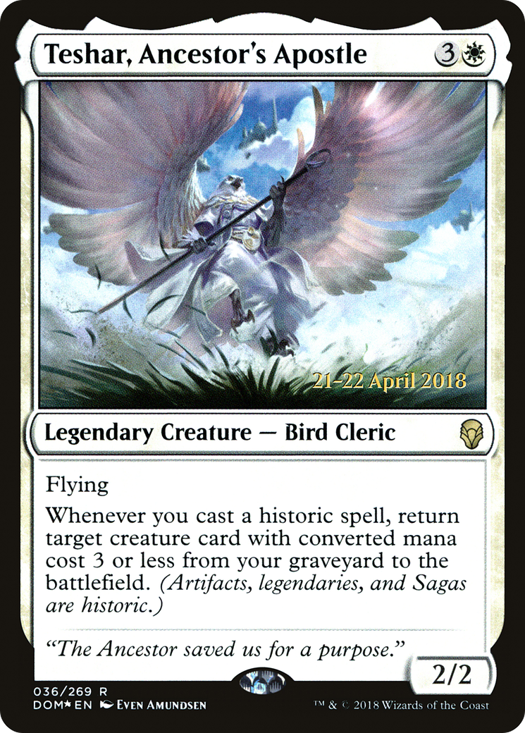 Teshar, Ancestor's Apostle (36s) Foil - Dominaria Promos