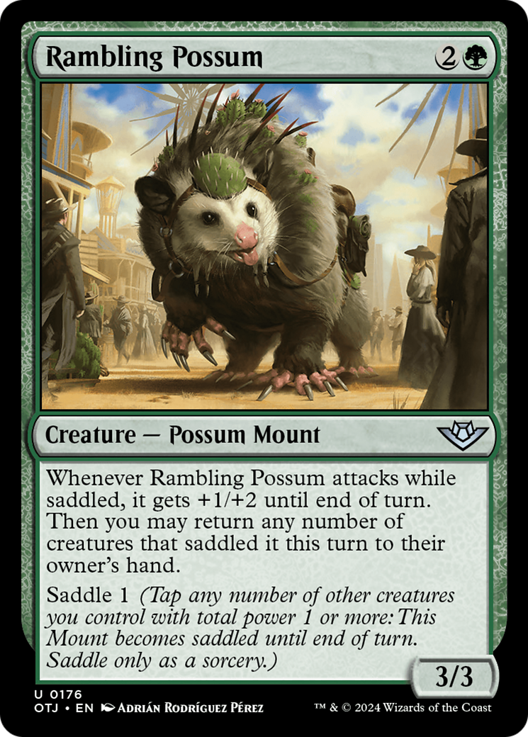 Rambling Possum (176) Foil - Outlaws of Thunder Junction