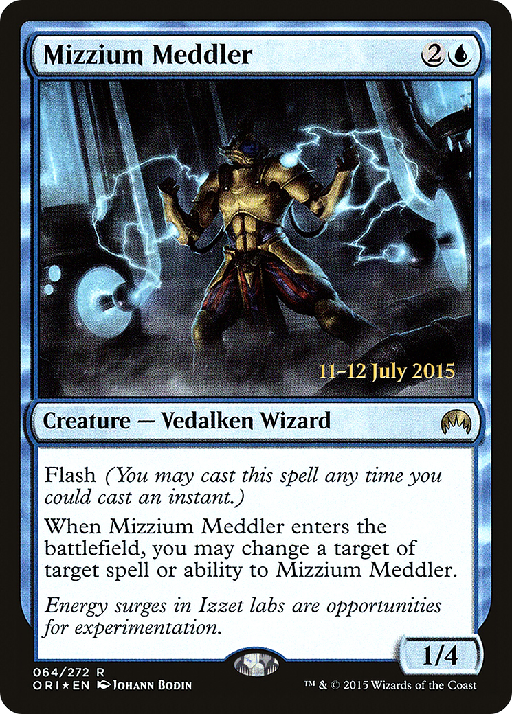 Mizzium Meddler (64s) Foil - Magic Origins Promos