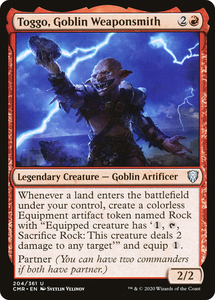 Toggo, Goblin Weaponsmith (204) - Commander Legends