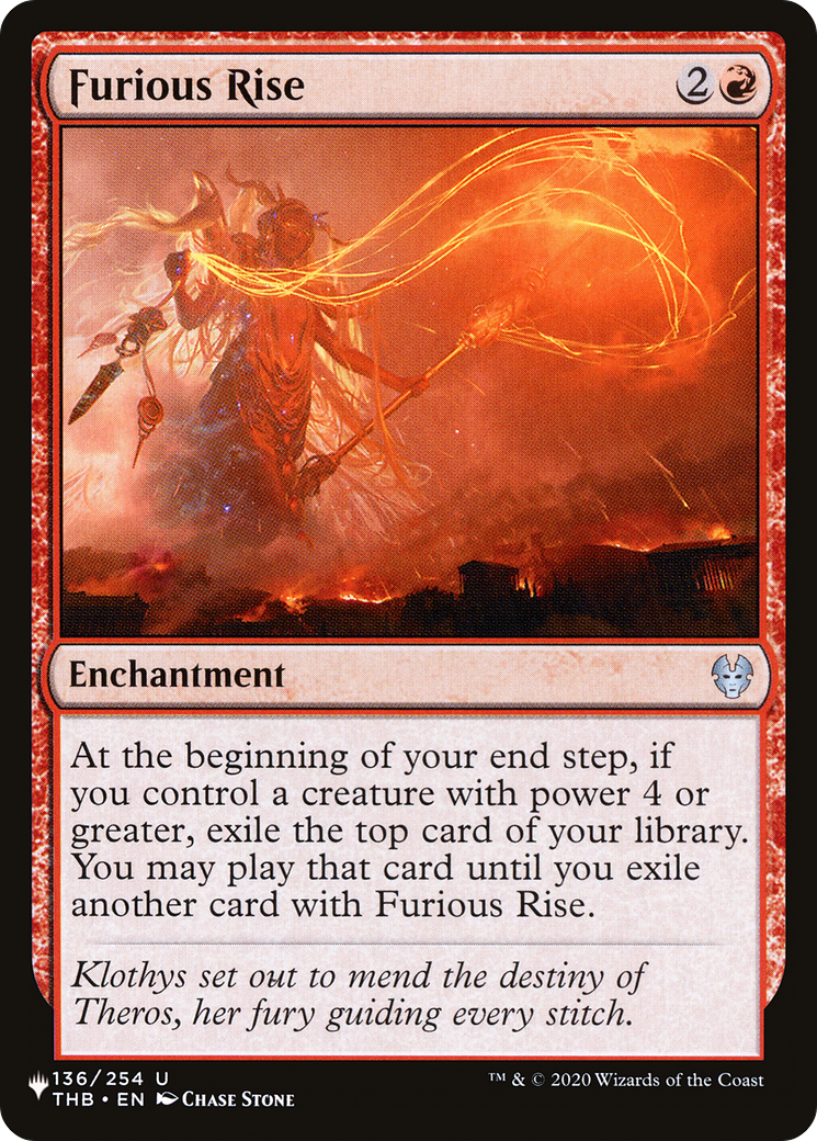 Furious Rise (THB-136) - The List