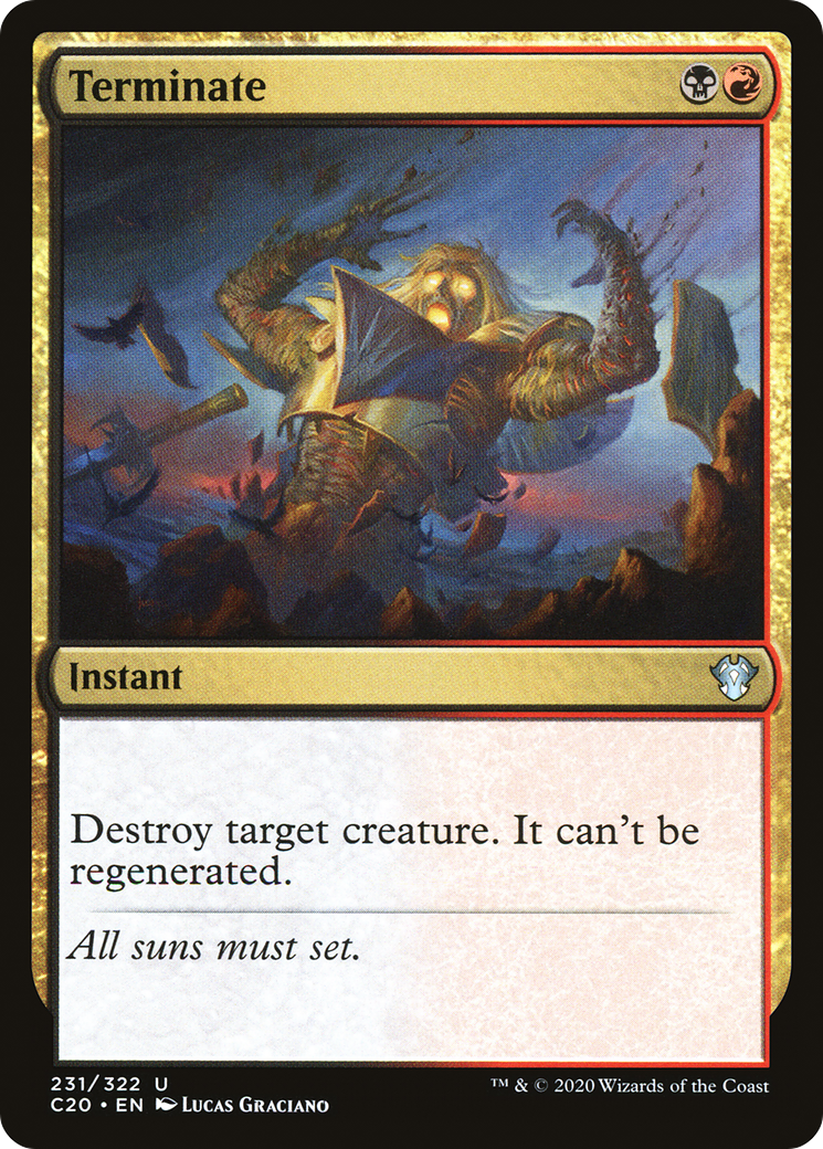 Terminate (231) - Commander 2020