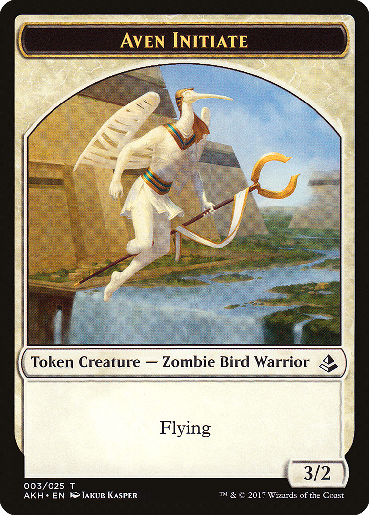 Aven Initiate (003) Foil - Amonkhet Tokens