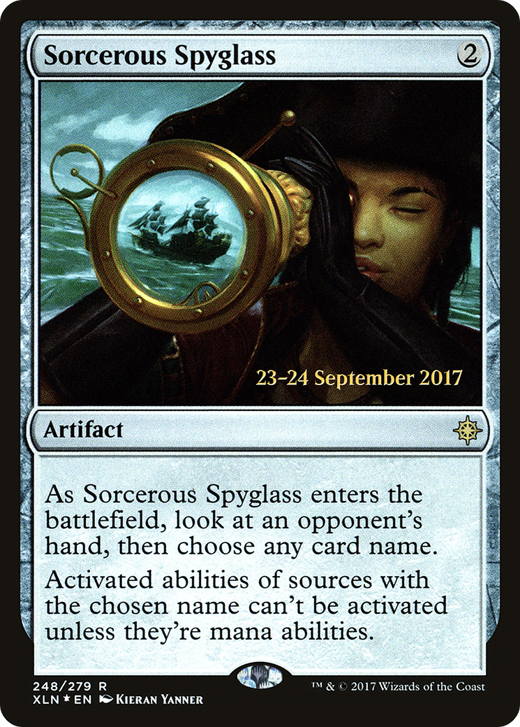Sorcerous Spyglass (248s) Foil - Ixalan Promos